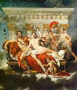 Jacques-Louis David Mars Disarmed by Venus and the Three Graces oil painting reproduction